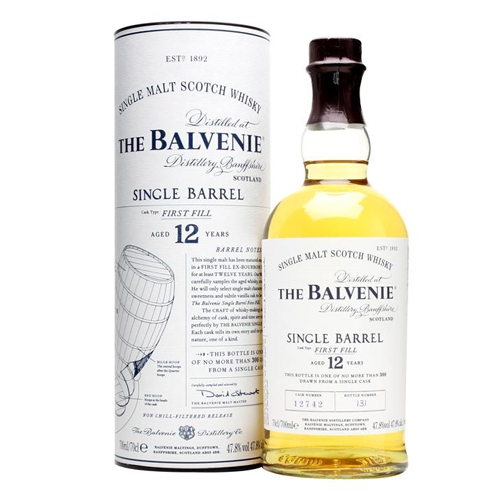 The Balvenie First Fill Scotch Single Malt 12 Year Single Barrel - 750ml