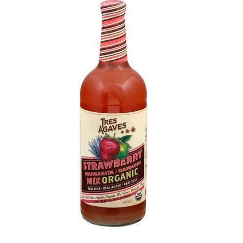 Tres Agaves Organic Strawberry Margarita Mix - 750ml