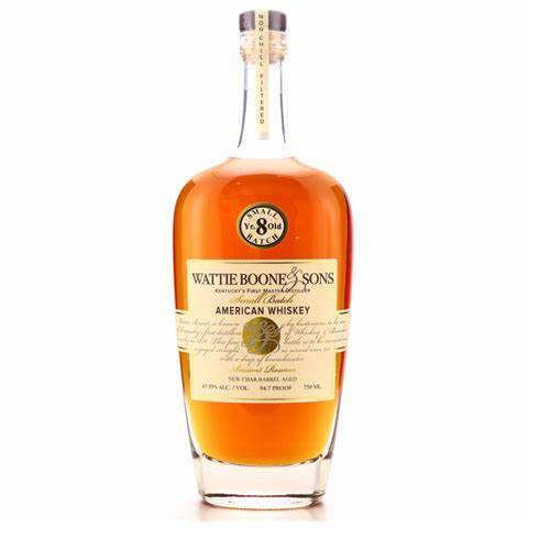 Wattie Boone and Sons American Whiskey Aged 8 Years - 750ml