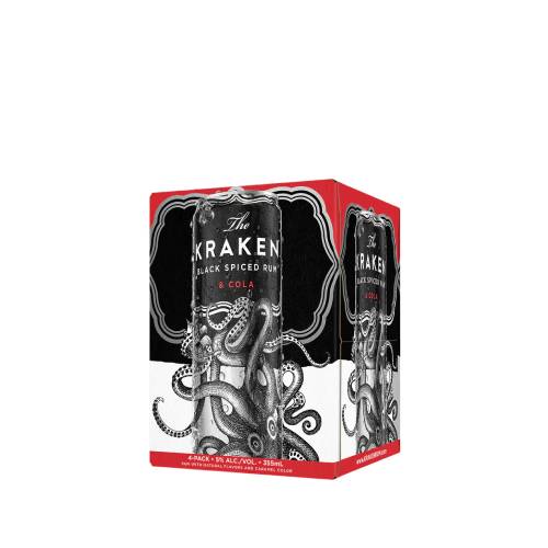 Kraken Rum & Cola Cocktail-4 Pack