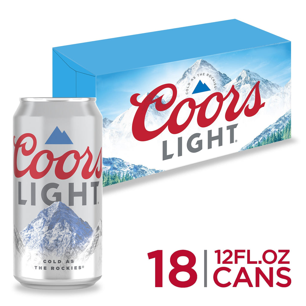 Coors Light 18 Pack, 12 Ounce Can