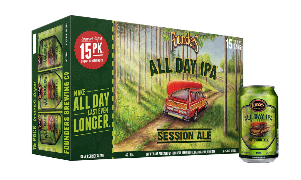 Founders All Day IPA, 15 Pack, 12 Ounce Cans