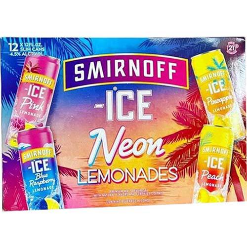 Smirnoff Ice Neon Lemonade Variety 12pk, 12oz Cans
